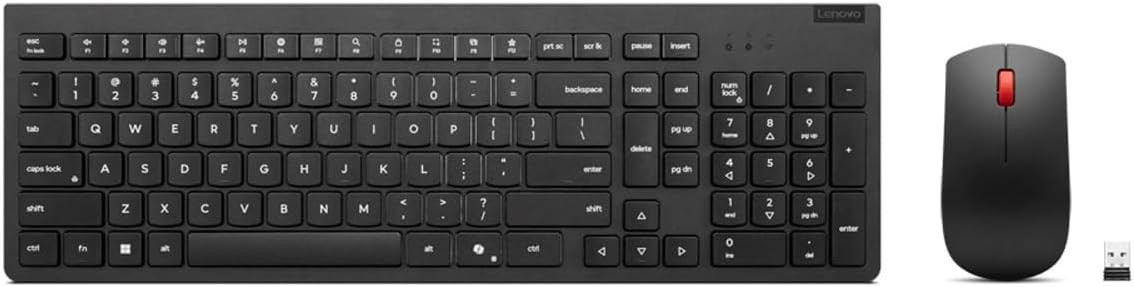 Lenovo Essential Wireless Combo Keyboard & Mouse Gen 2 US English w/ Copilot Key