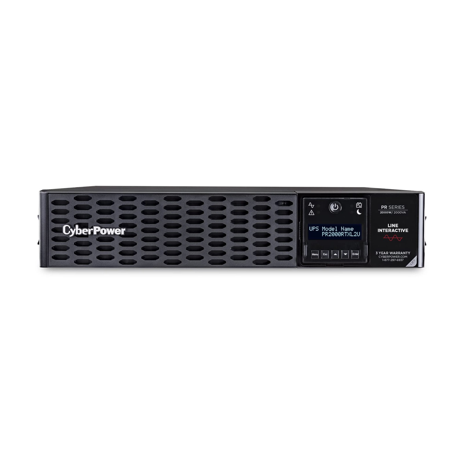 CyberPower PR2000RTXL2UN Smart App Sinewave UPS System, 2000VA/2000W, EBM Option