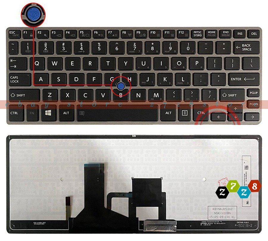Toshiba Portege Z30-A Z30T-A Z30T-B Z30-C Z30-A1310 Z30-B1320 Keyboard Backlit