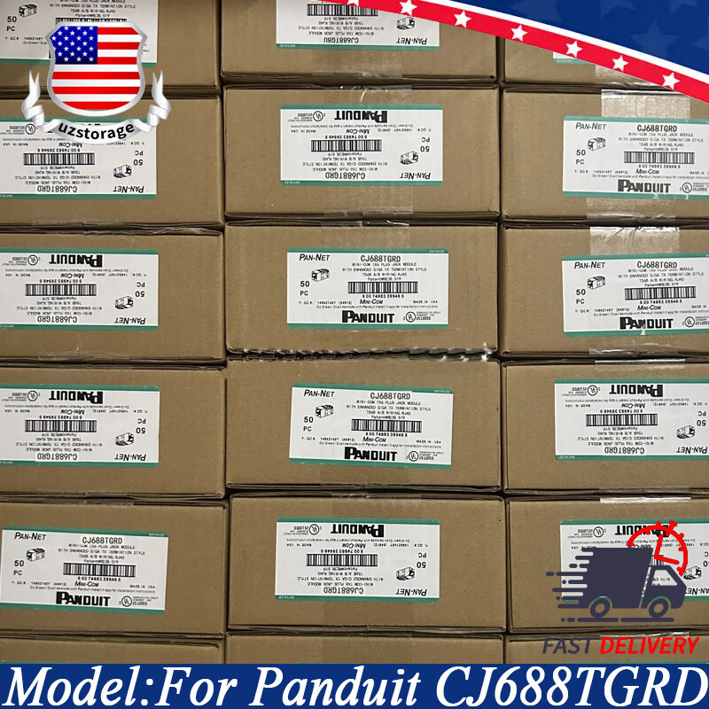 BOX OF 100 Red CJ688TGRD For Panduit Giga TX Cat6 jack US Stock Fast shipping！