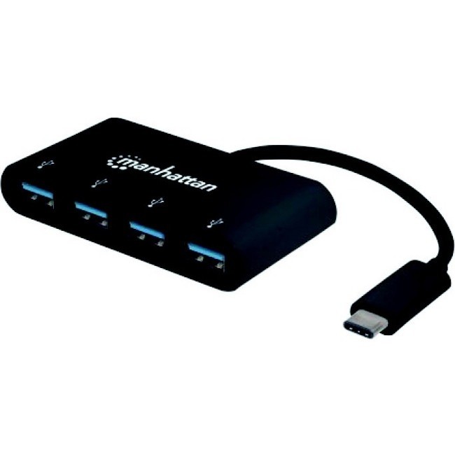 Manhattan 4-Port USB 3.0 Hub  with 5 Gbps Data Transfer, 1A Mobile Device