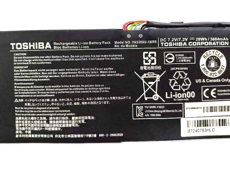 Genuine Battery PA5209U-1BRS For Toshiba Satellite L12-C-101 L15W-B1208X L10W-C