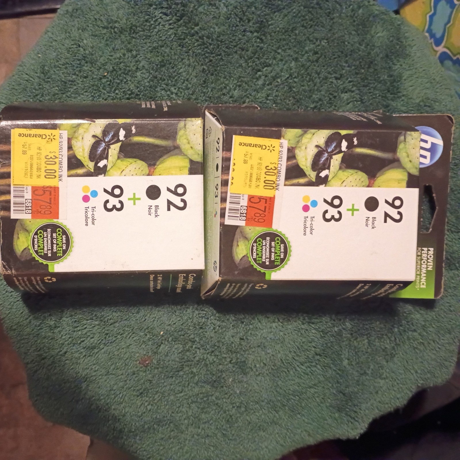 Genuine HP 92 93 Ink Cartridge Combo for HP6310 C3150 Printer-OEM Ink lot 2