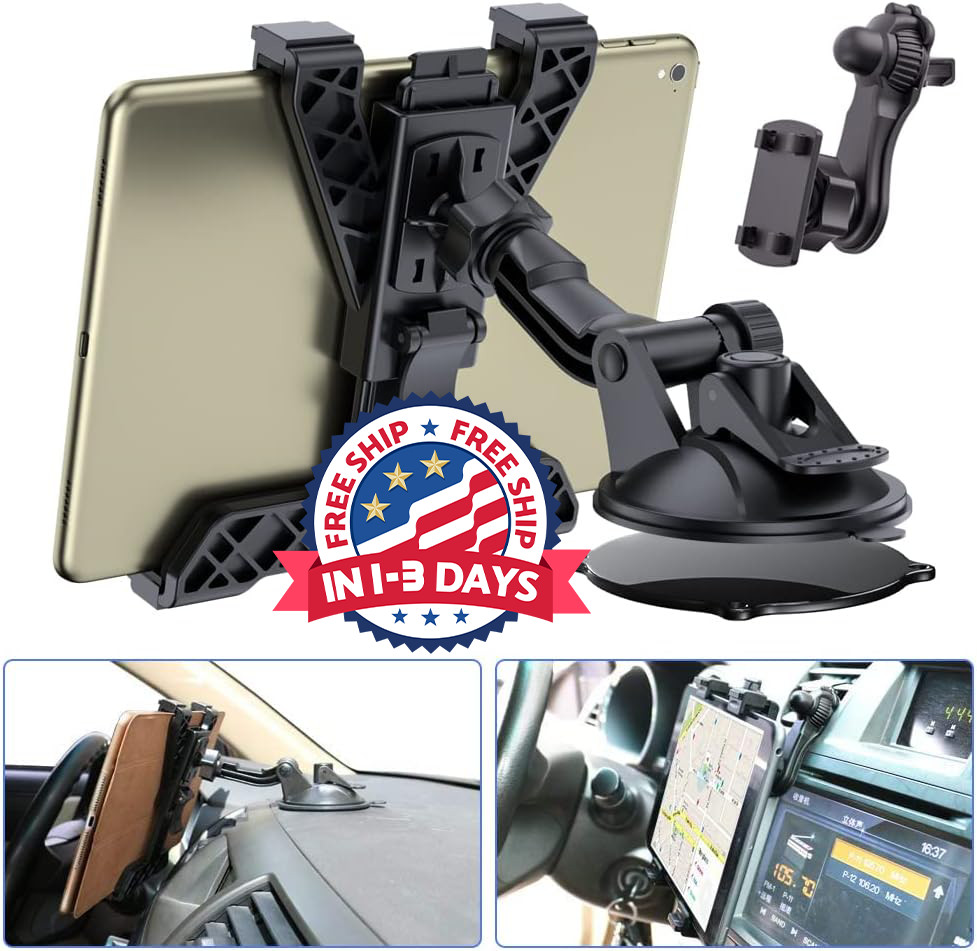 Soporte para tableta para salpicadero de coche, soporte con ventosa para iPad