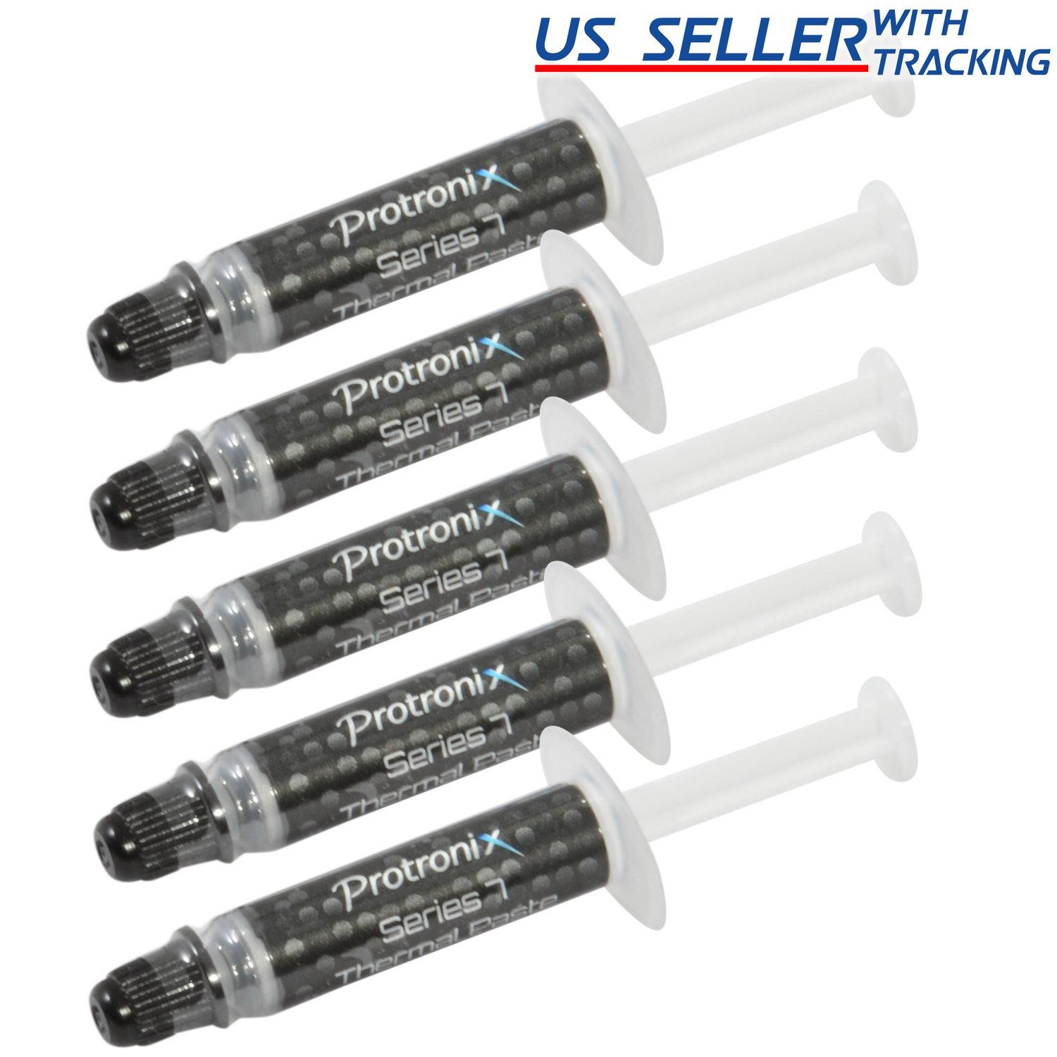 (5-pack) Silver Thermal Grease CPU Heatsink Compound Paste Syringe 5X