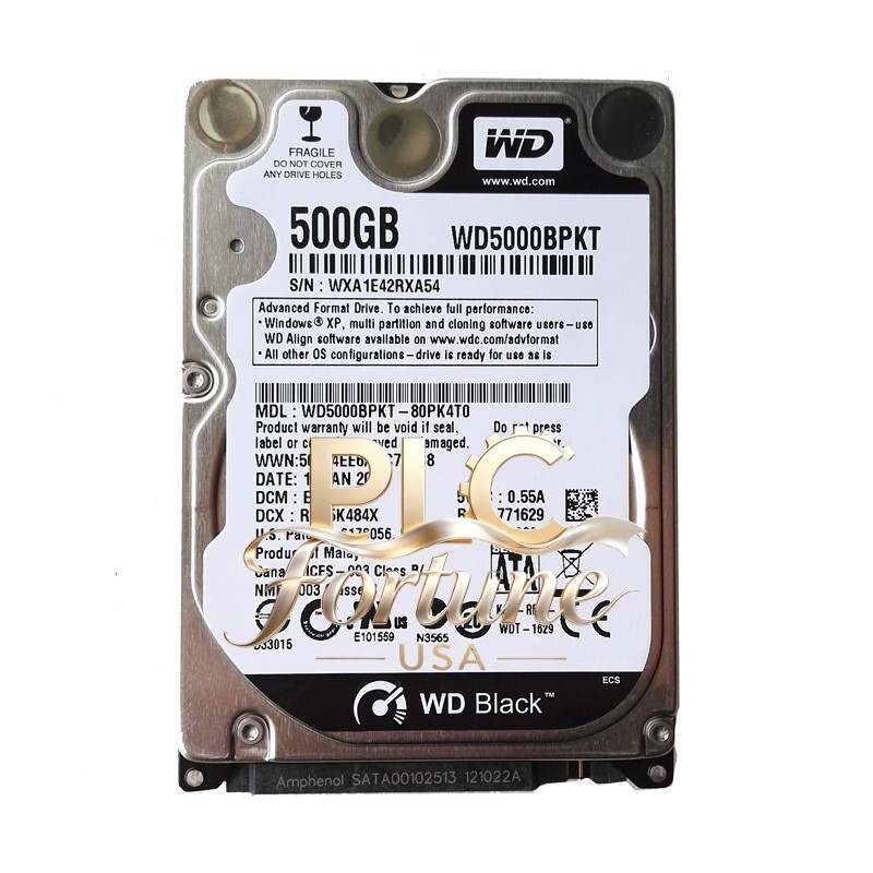 Western Digital WD5000BPKT WD5000BPKT-80PK4T0 500GB 7200RPM 16MB SATA 2.5" HDD