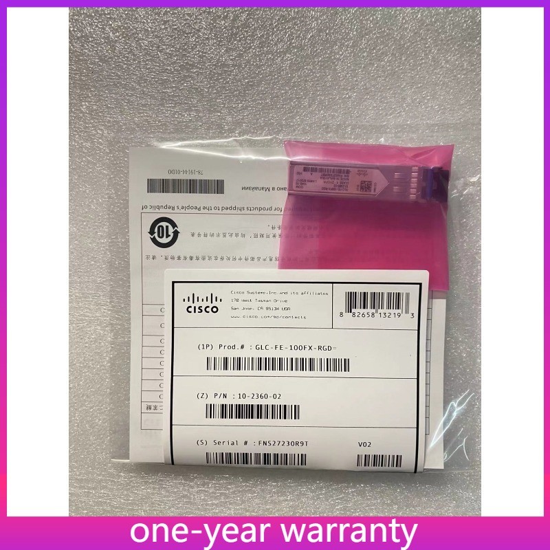 GLC-FE-100FX-RGD Cisco 100M 1310nm Multimode Optical Transceiver Module New