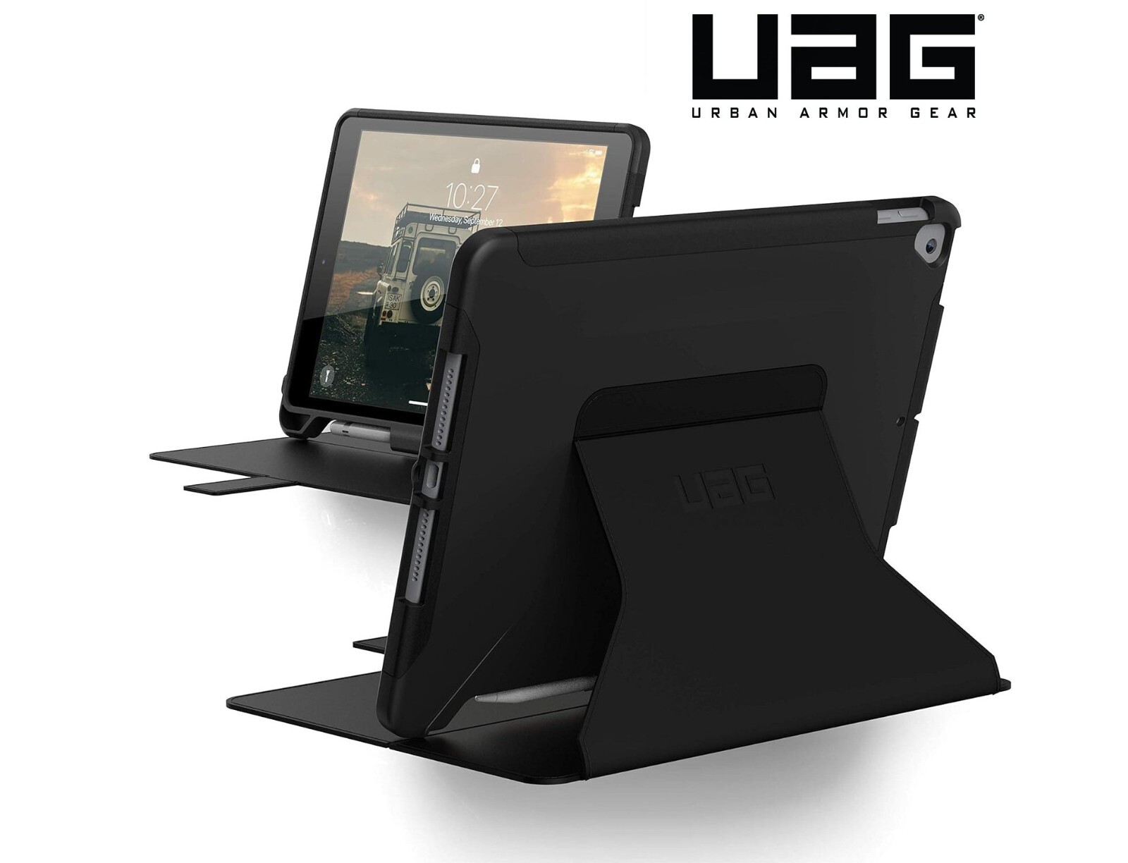 UAG Case for Apple iPad 10.2 inch 9th Gen Black Pencil Holder Impact Protection