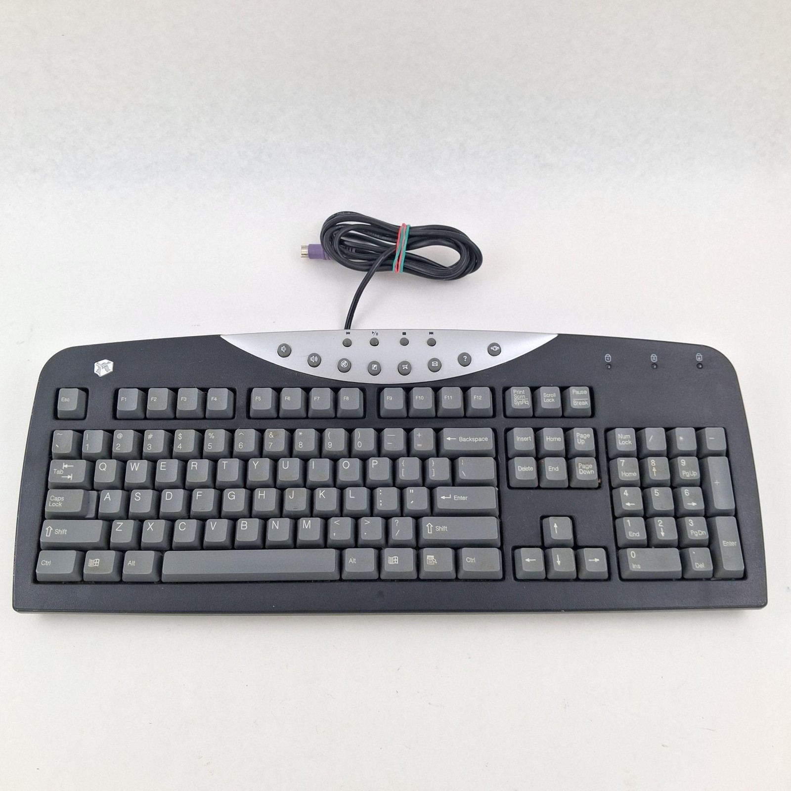 Gateway SK-9920 PS/2 Wired Multimedia Keyboard Black Full Size QWERTY Desktop PC
