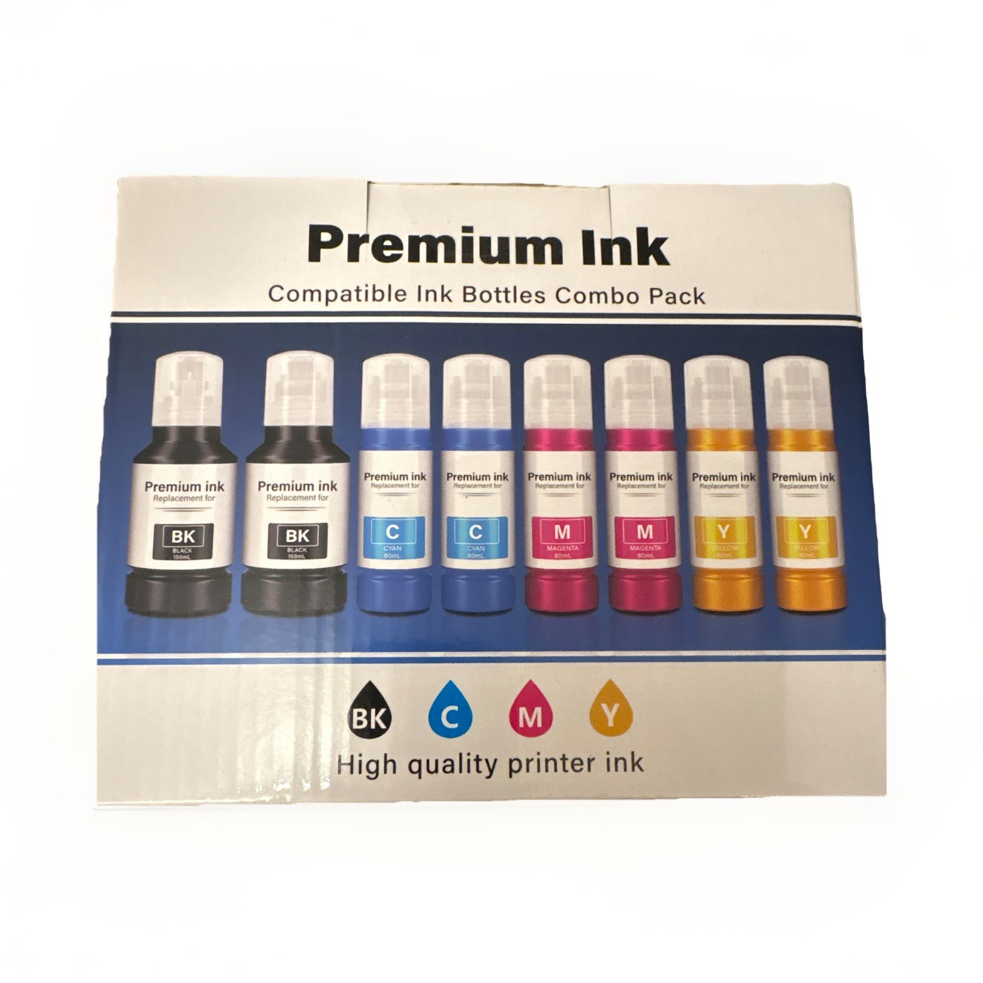INKROBAT T-502 Ink Refill Bottles 8 Pack BK/C/M/Y for Epson ET-2700/2750