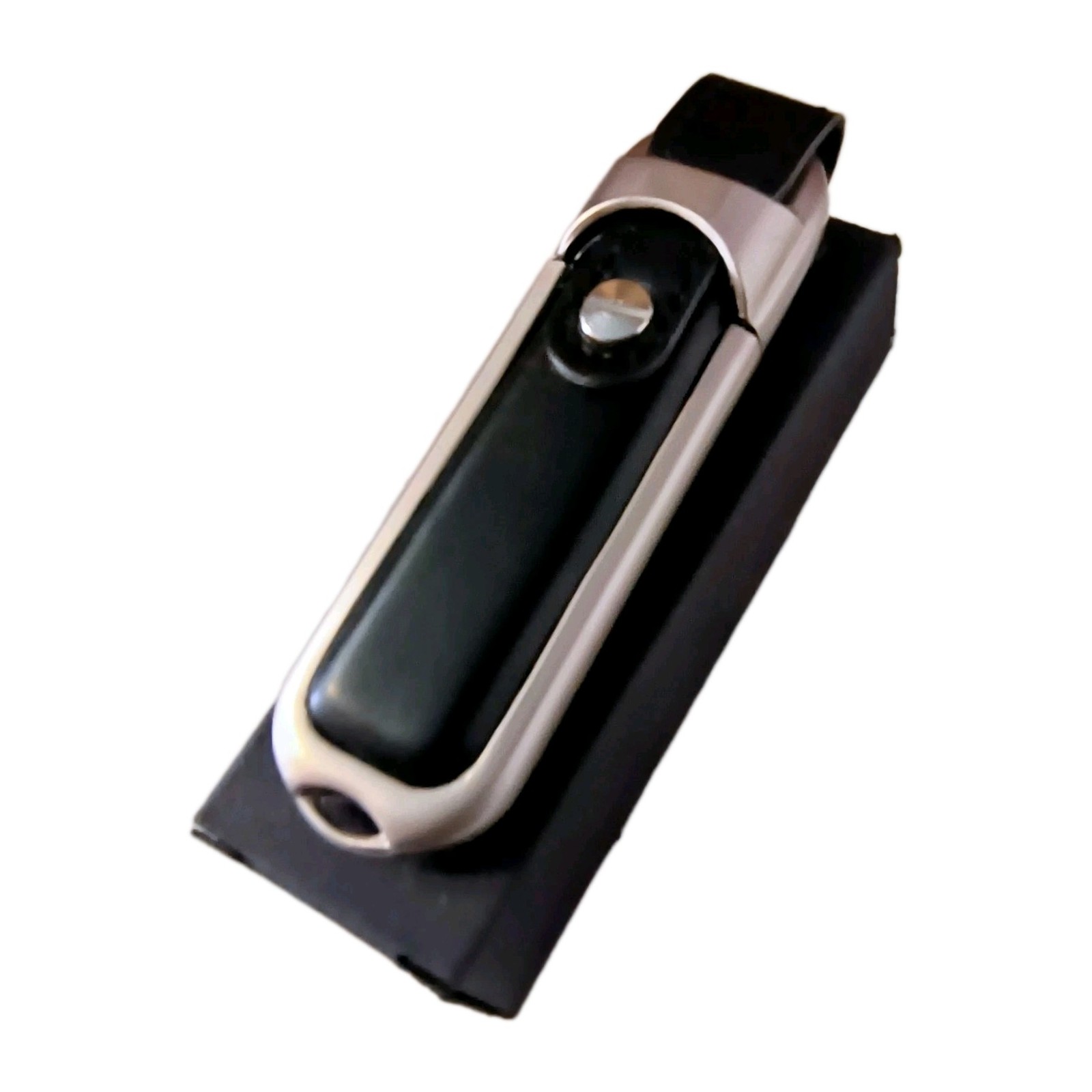3 Black Leather Metal Trim Keychain Lightweight Pulse Secure USB Flash Drive 4GB