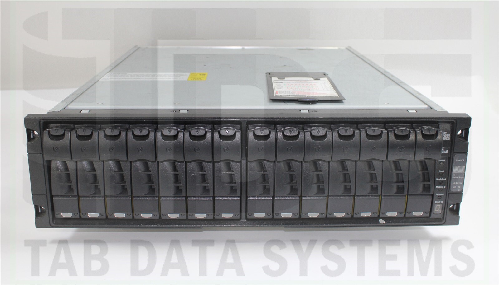 NetApp DS14MK2 Disk Shelf w/ 14x X276A-R5 300GB 10K 3.5" FC Drives, Accessories