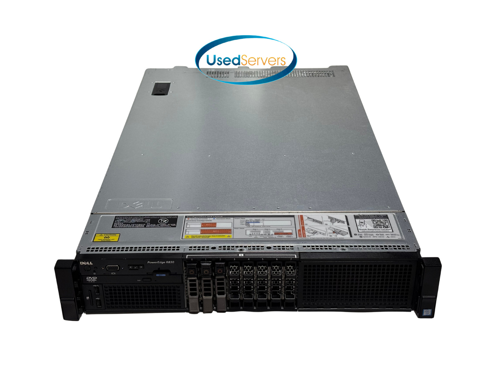 Poweredge R830 8SFF 4x E5-4620v4 2.1GHZ=40Cores 128GB 2133 3x 1.92TB 12G SSD H73
