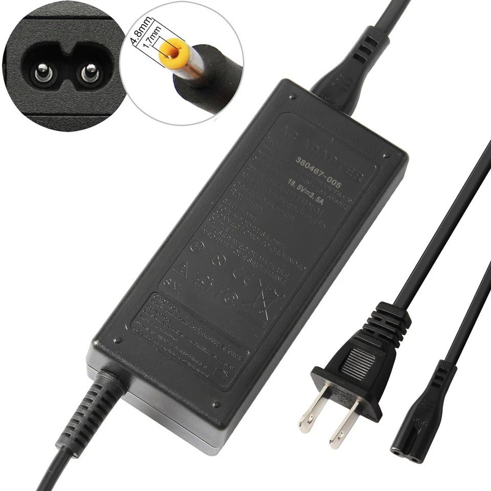 18.5V 3.5A For HP 380467-003 402018-001 381090-001 Space Laptop Charger Adapter