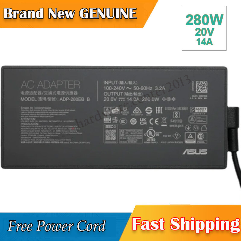 OEM 6PHI 280W Power Adapter Charger For Asus ROG Zephyrus Duo 16 GX650RW-XS96