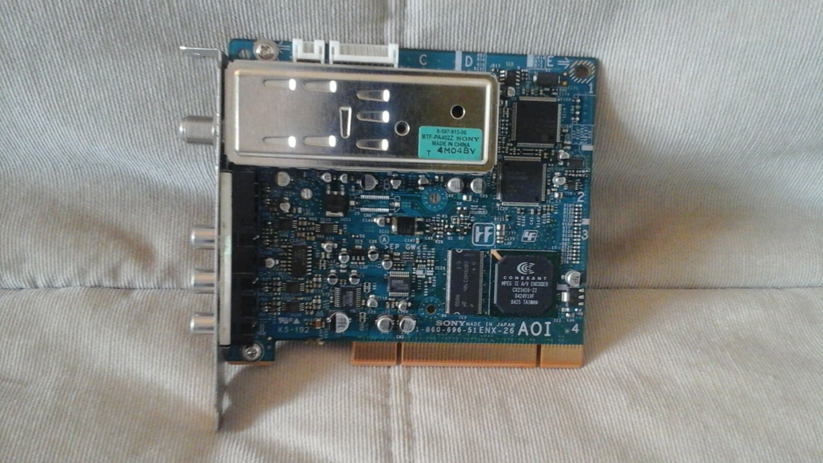 Sony BTF-PA402Z 4M04BV TV TUNER CAPTURE PCI CARD for Sony VAIO PC >@@<