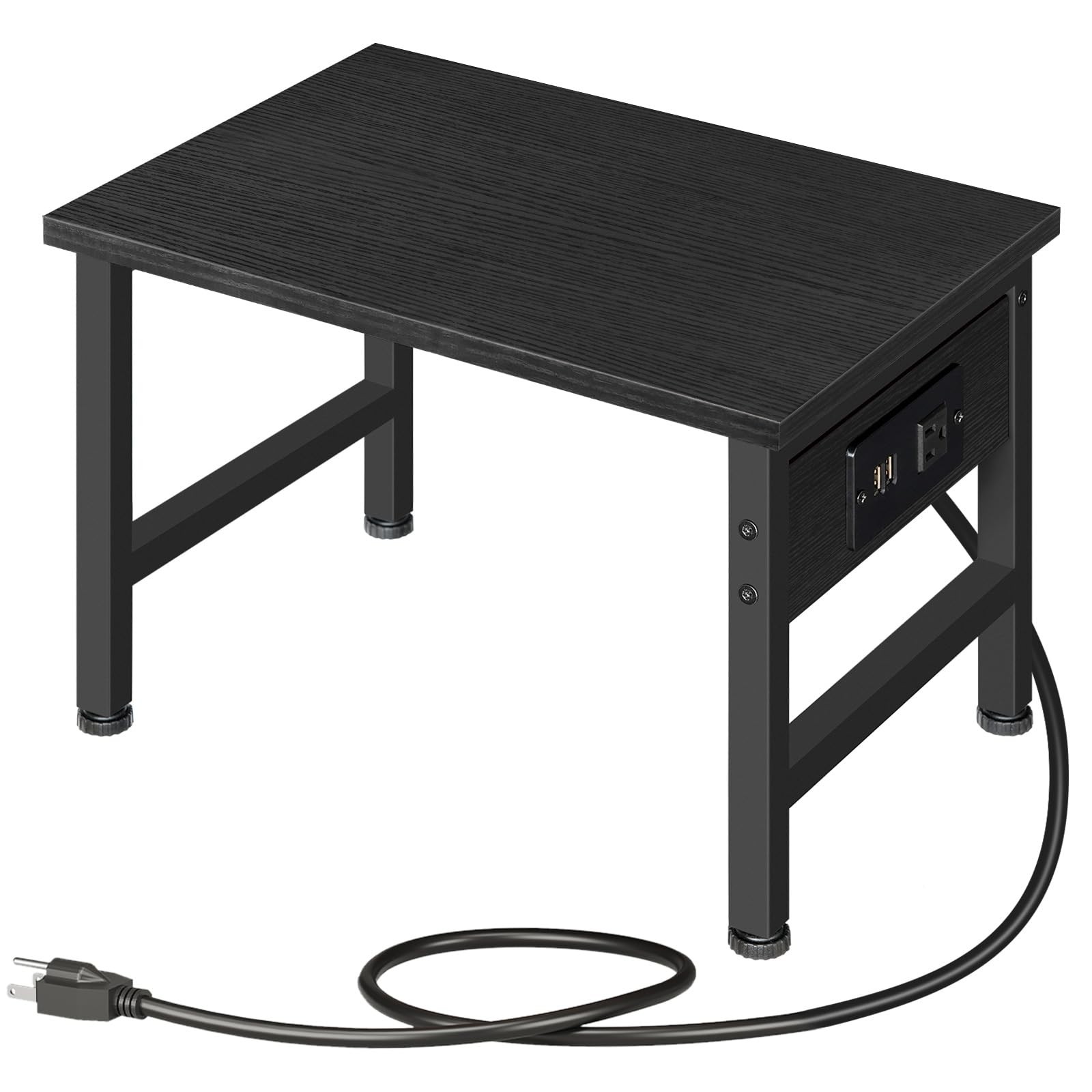 Printer Stand for Desk, Desktop Printer Stand with Charging Station, Small Pr...