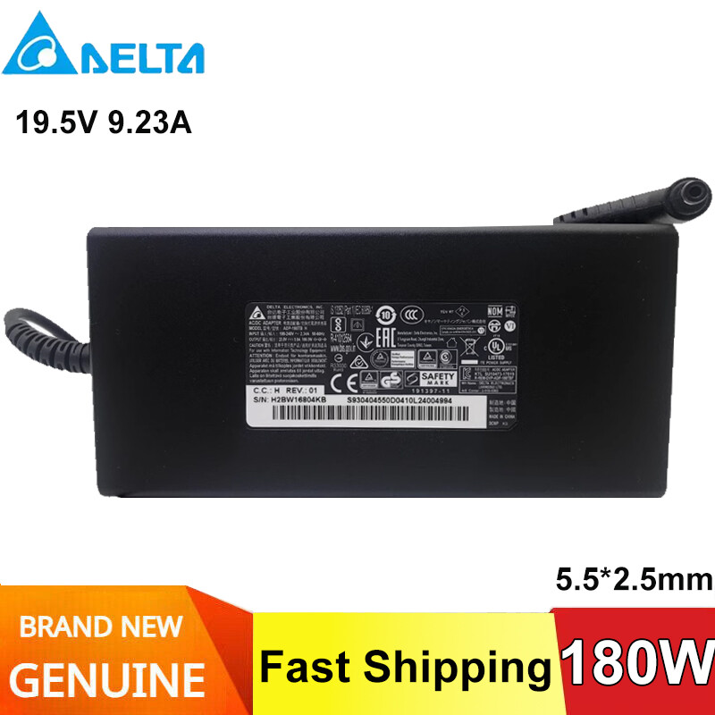 Original MSI Laptop Charger ADP-180TB F 19.5V 9.23A 180W AC Adapter 5.5*2.5mm