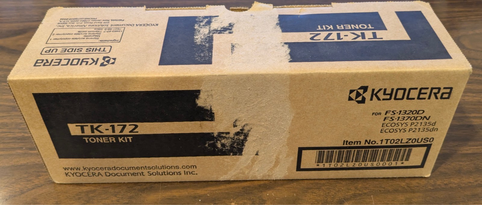 NEW IN BOX OEM GENUINE KYOCERA TK-172 TONER KIT