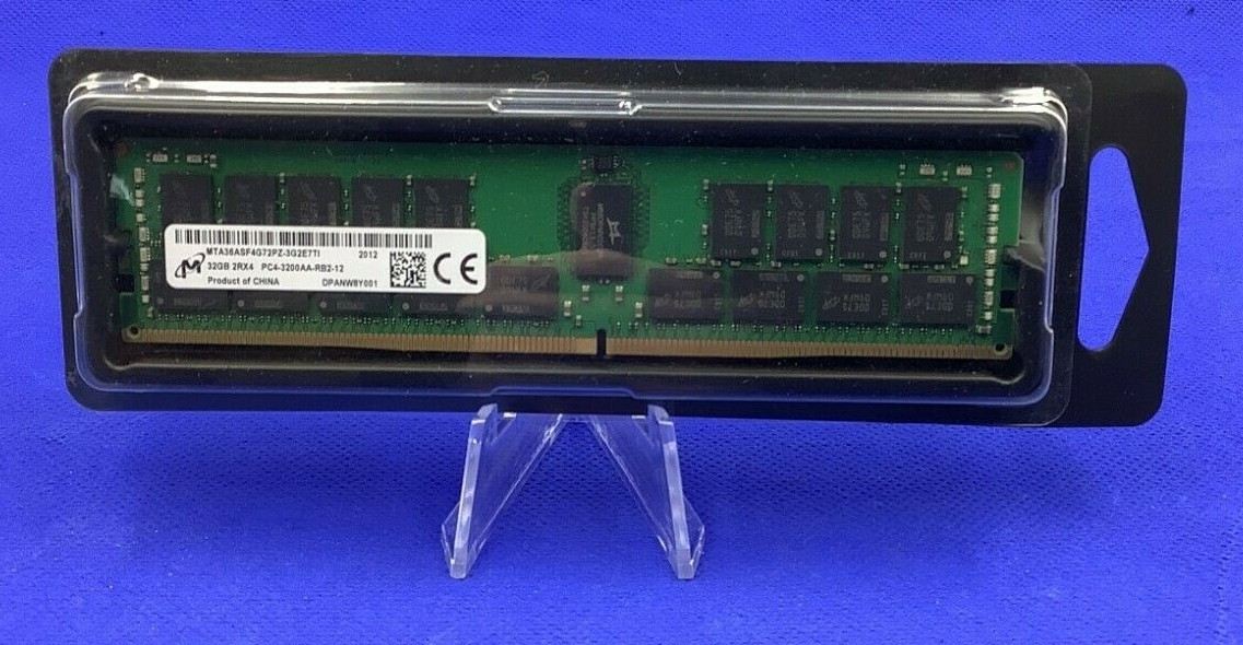 MTA36ASF4G72PZ-3G2E7 MICRON 32GB (1X32GB) 2Rx4 PC4-3200AA SERVER MEMORY