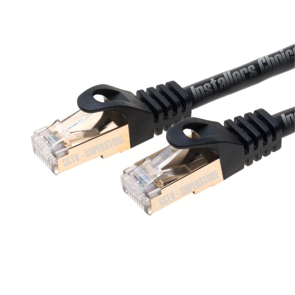 100ft Cat7 Ethernet LAN Network Cable High Speed SSTP Modem Router Black Lot