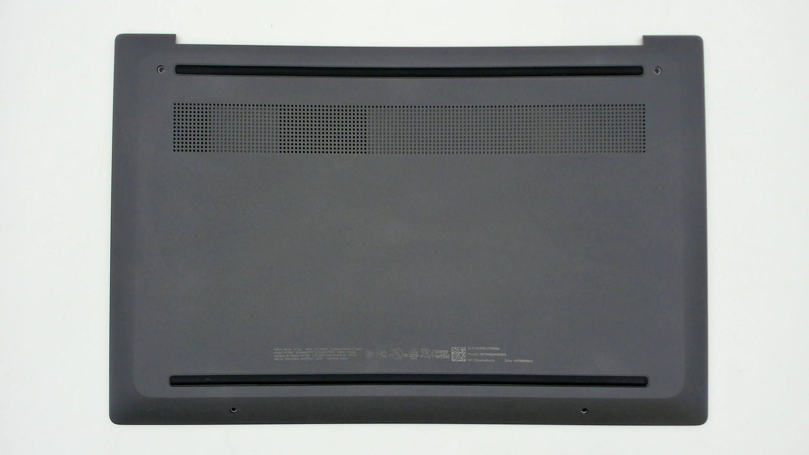 HP Chromebook 14a-nf0000nr BASE ENCLOSURE W/RUBBER FEET CBG