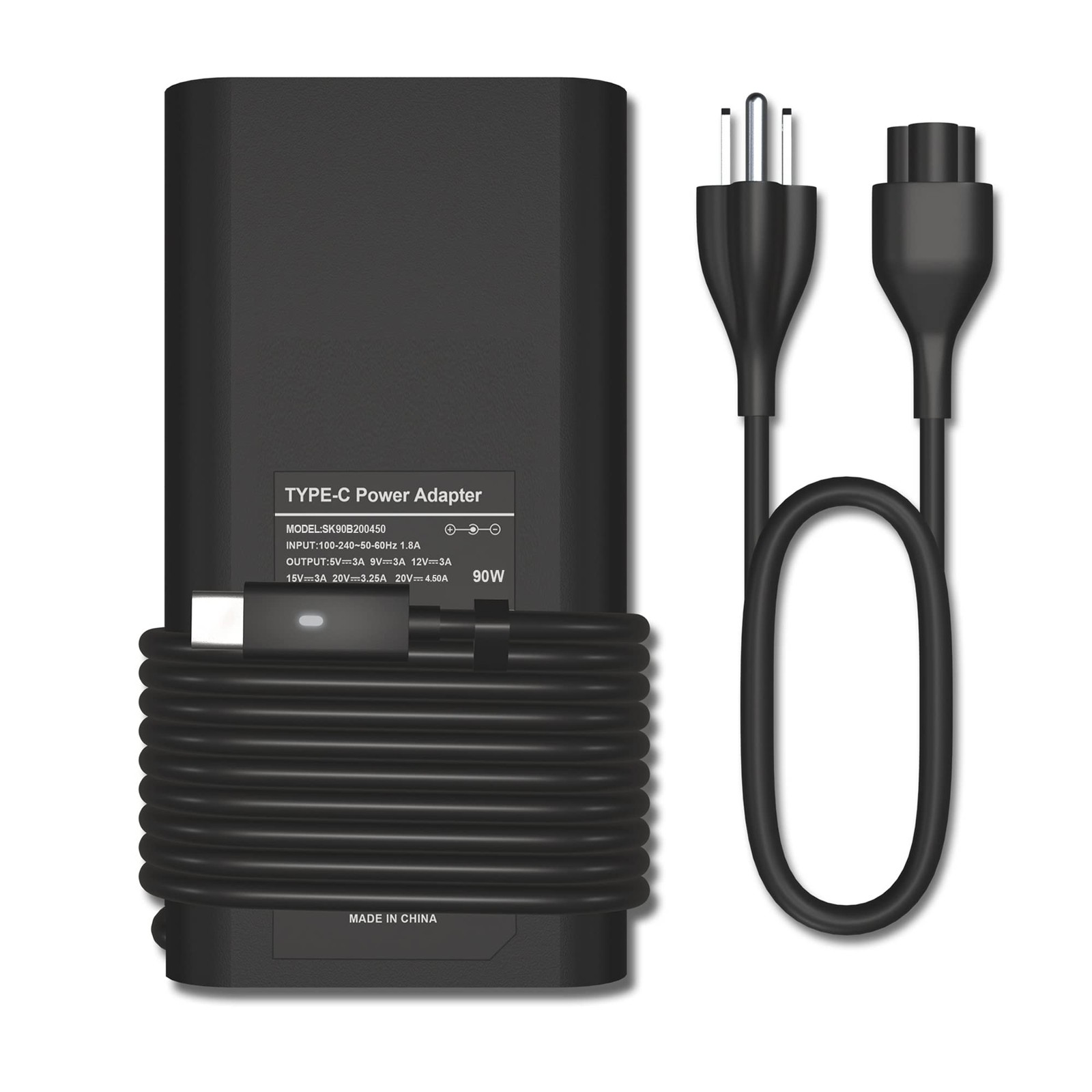 BULL-TECH Replacement for Dell 90W USB C Type C Slim AC Adapter for Dell Lati...