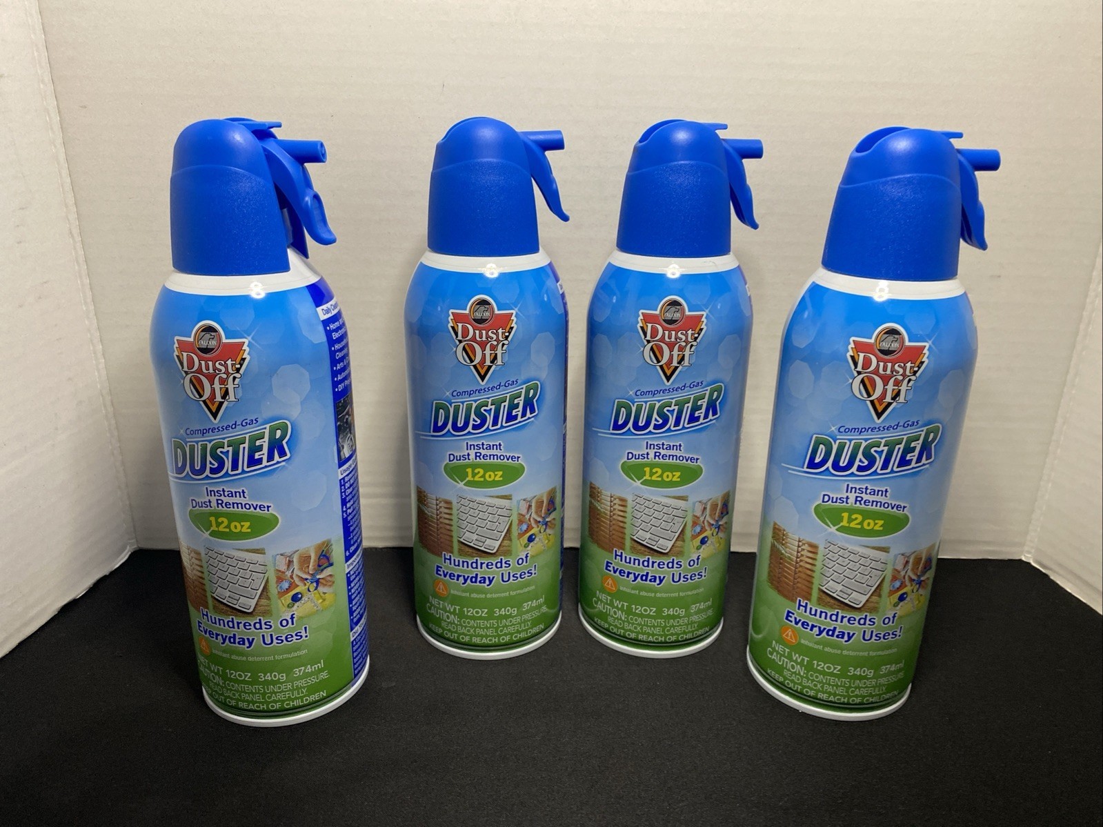 Falcon Dust-Off Electronics Compressed Gas Duster 12 Oz Lot Of 4