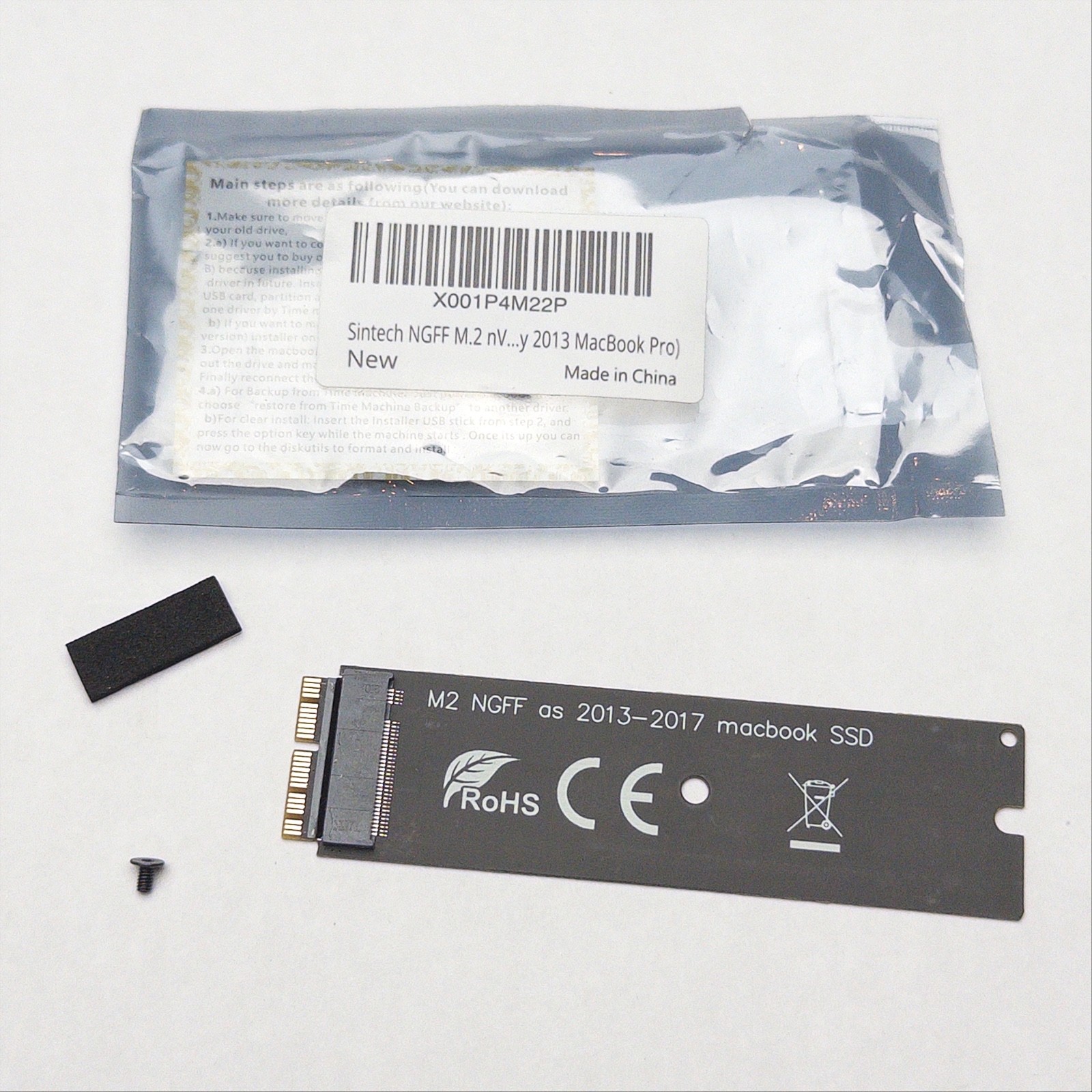 Sintech NGFF M.2 nVME SSD Adapter Card for Upgrade 2013-2015 Year Macs