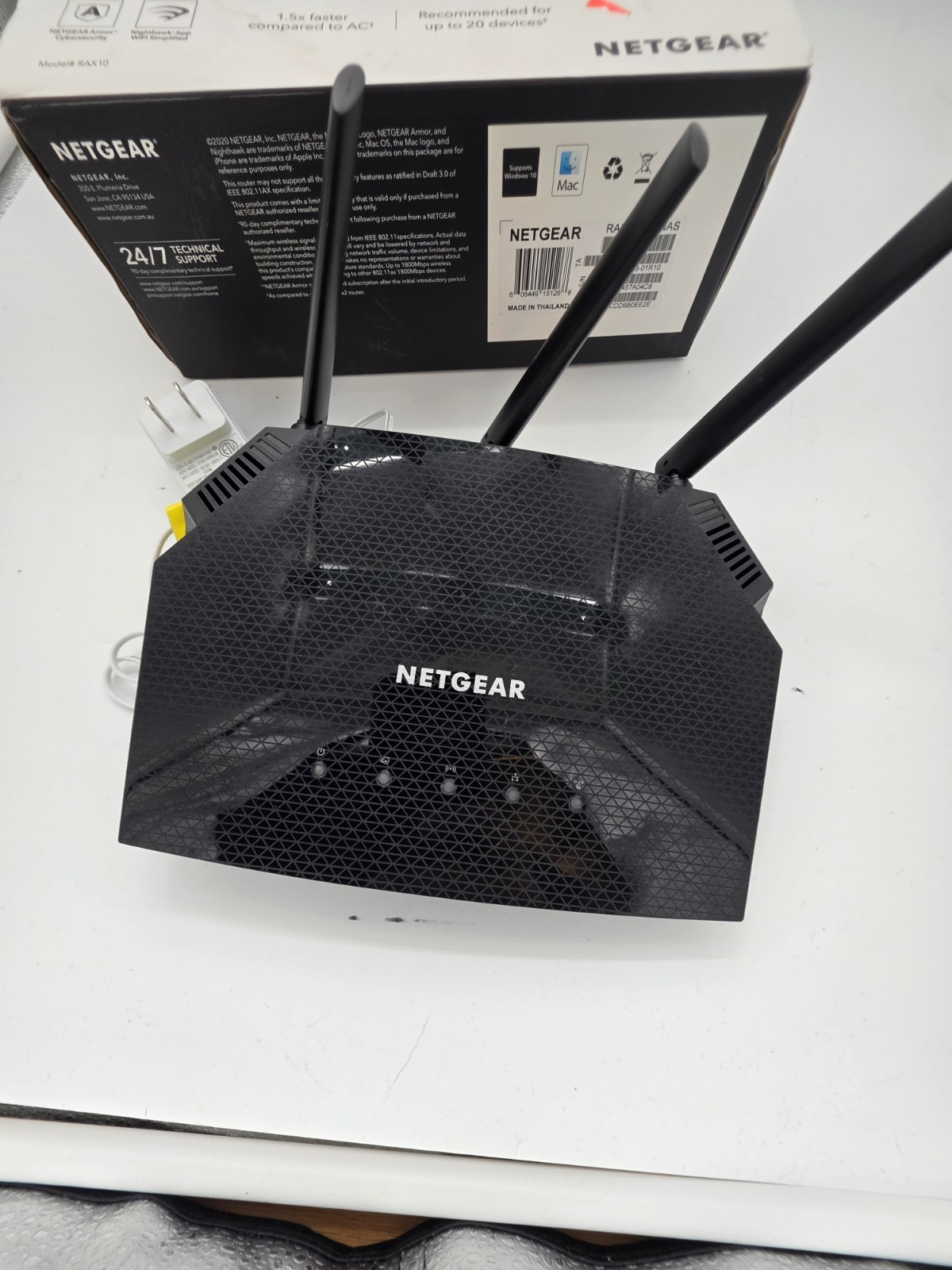 NETGEAR Nighthawk RAX10 Dual-Band Wi-Fi 6 Router