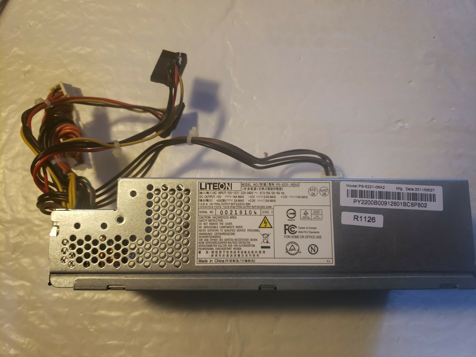 PS-5221-06A2 SFF Computer Power Supply 220W Acer eMachines Gateway