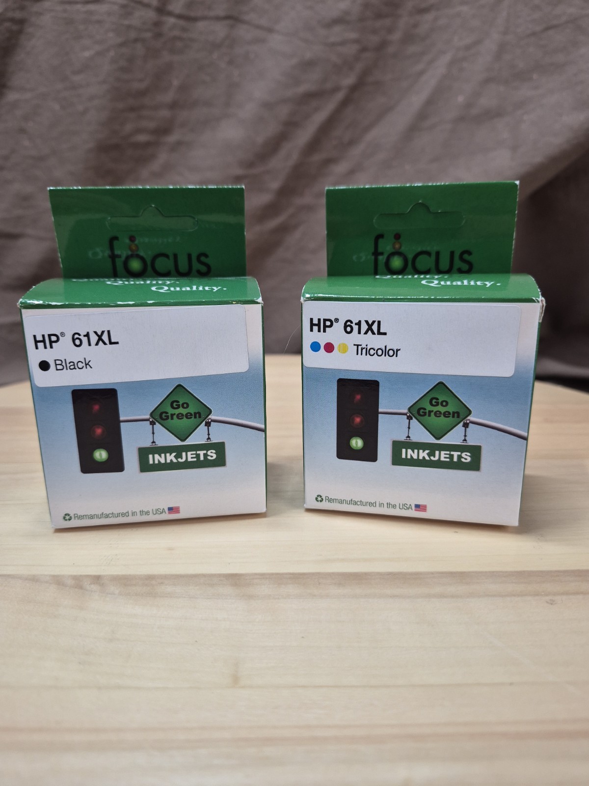 NEW Focus HP 61XL Tri Color Ink & Black Ink Cartridges USA Hewlett Packard
