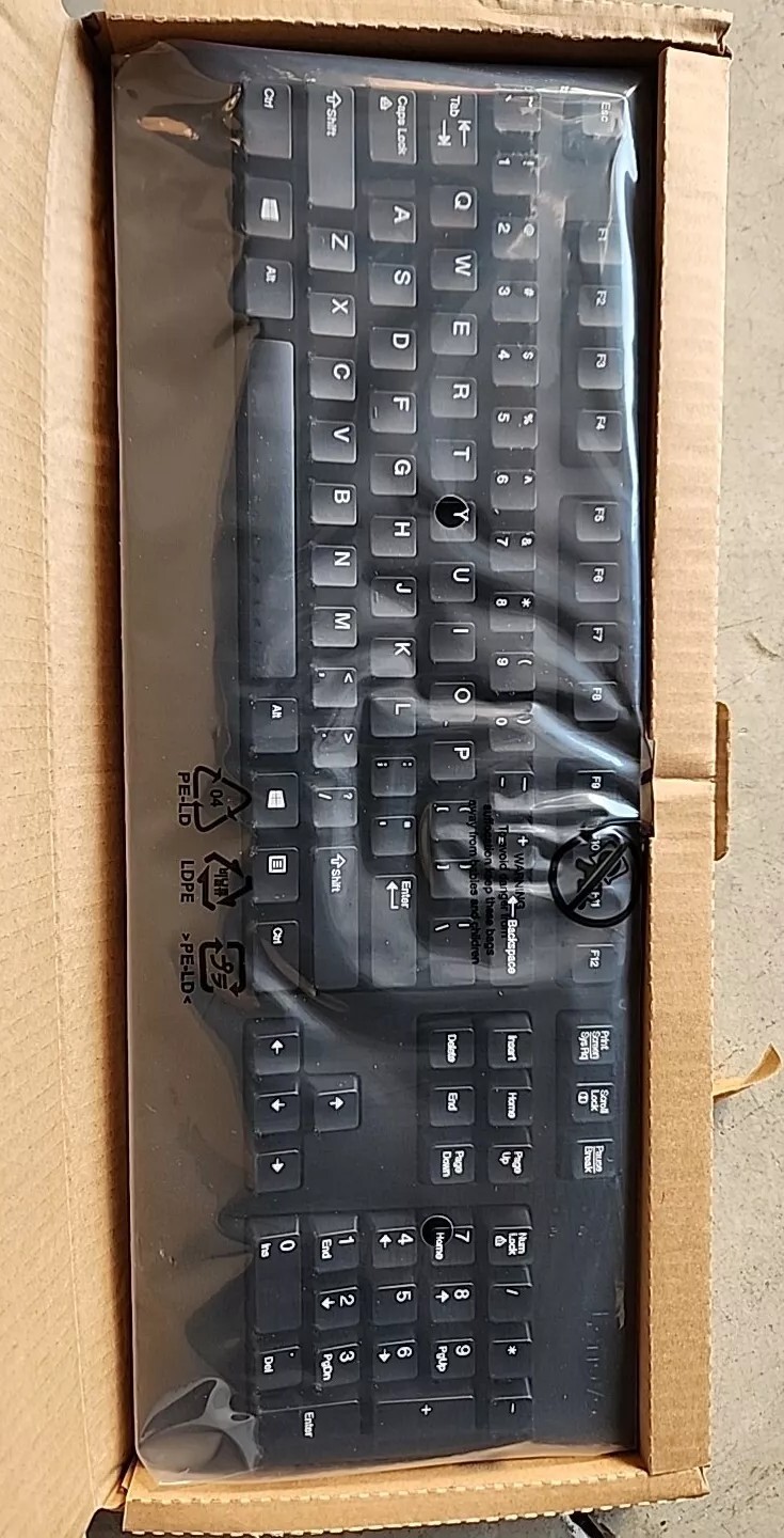 10 Pcs Lenovo 00XH688 KU-1619 SD50L79983 Wired USB PC Keyboard 