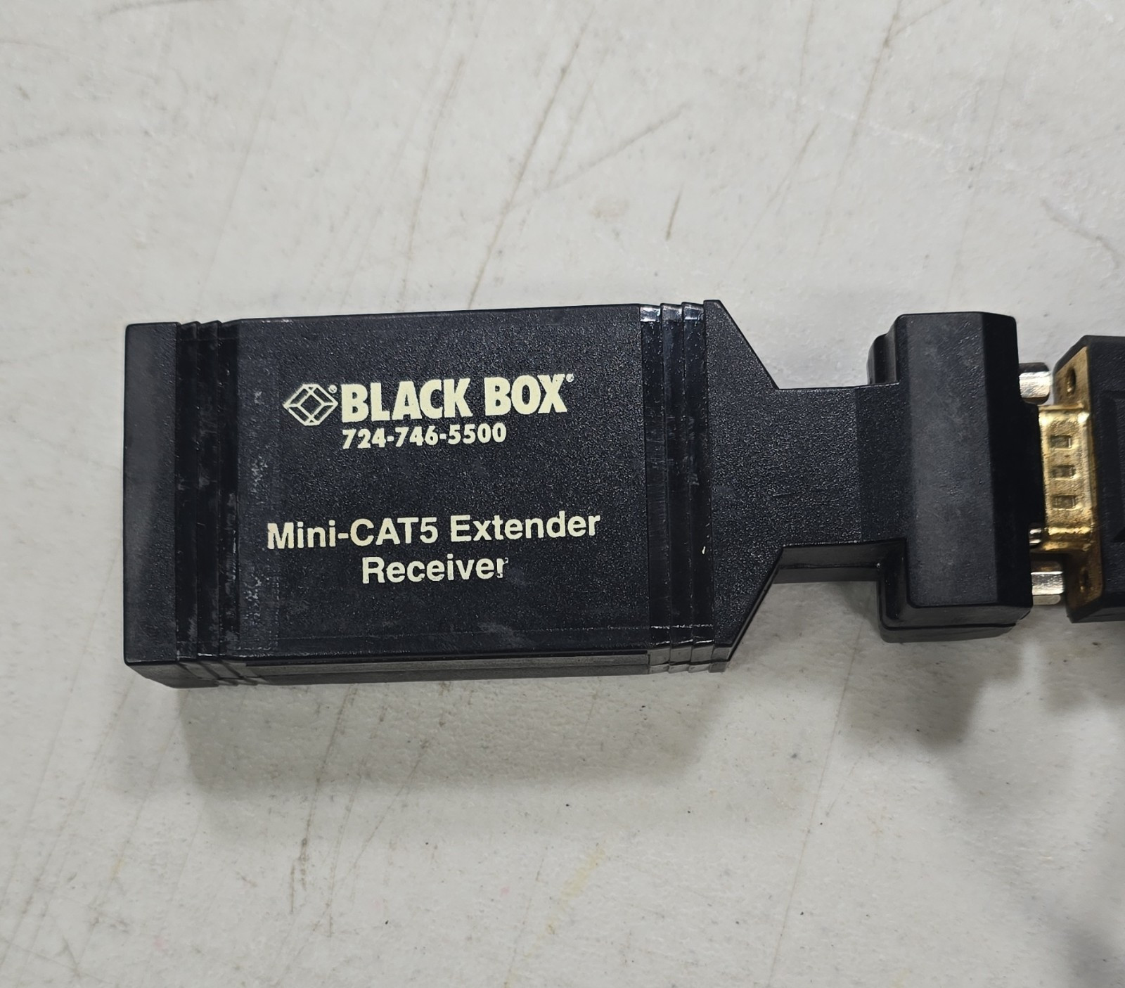 Black Box Mini-CAT5 VGA Extender AC504A RJ45 to VGA 1:1 Black
