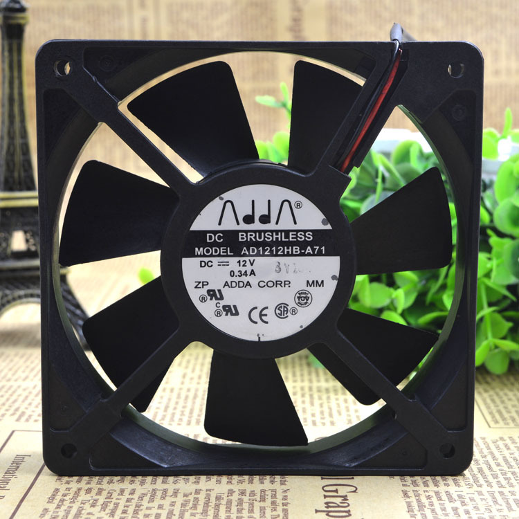ADDA AD1212HB-A71 12025 12V 0.34A 12cm 2pin