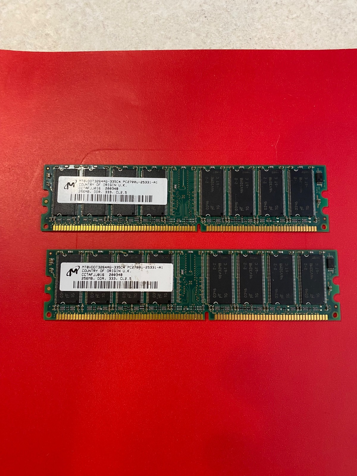 MICRON 256MB DDR,333,CL2.5 RAM