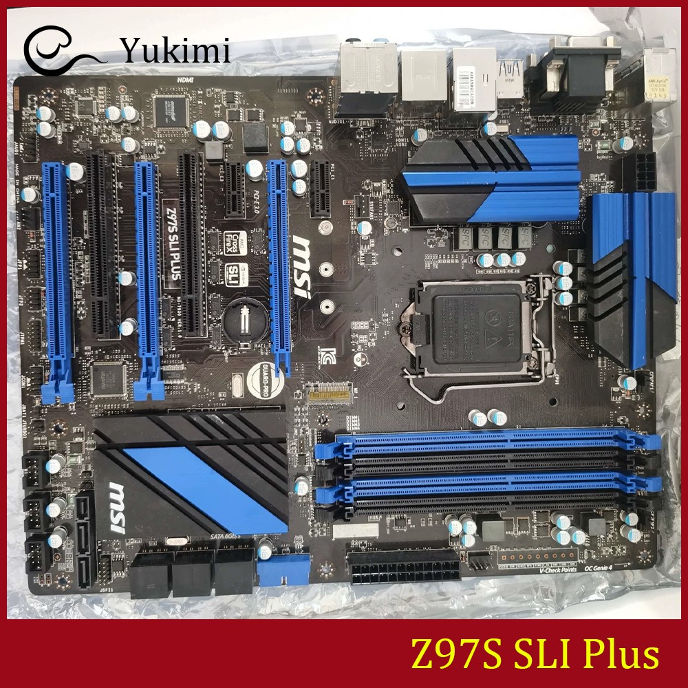 FOR MSI Z97S SLI Plus LGA 1150 DDR3*4 32GB ATX Ｍotherboard Test OK