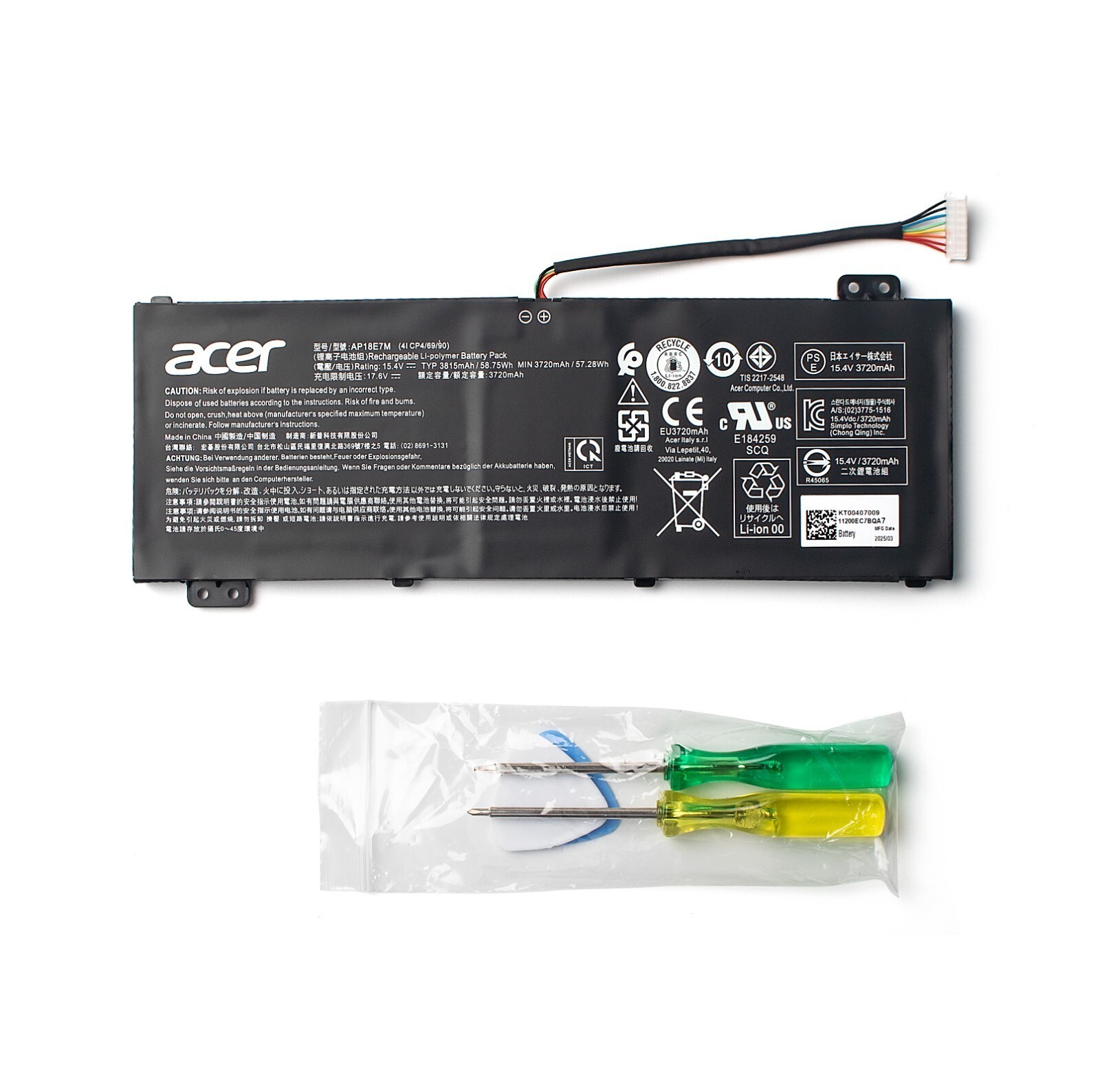 Genuine AP18E7M Battery For Acer Nitro 5 AN515-52 AN515-54 AN515-55 AP18E8M