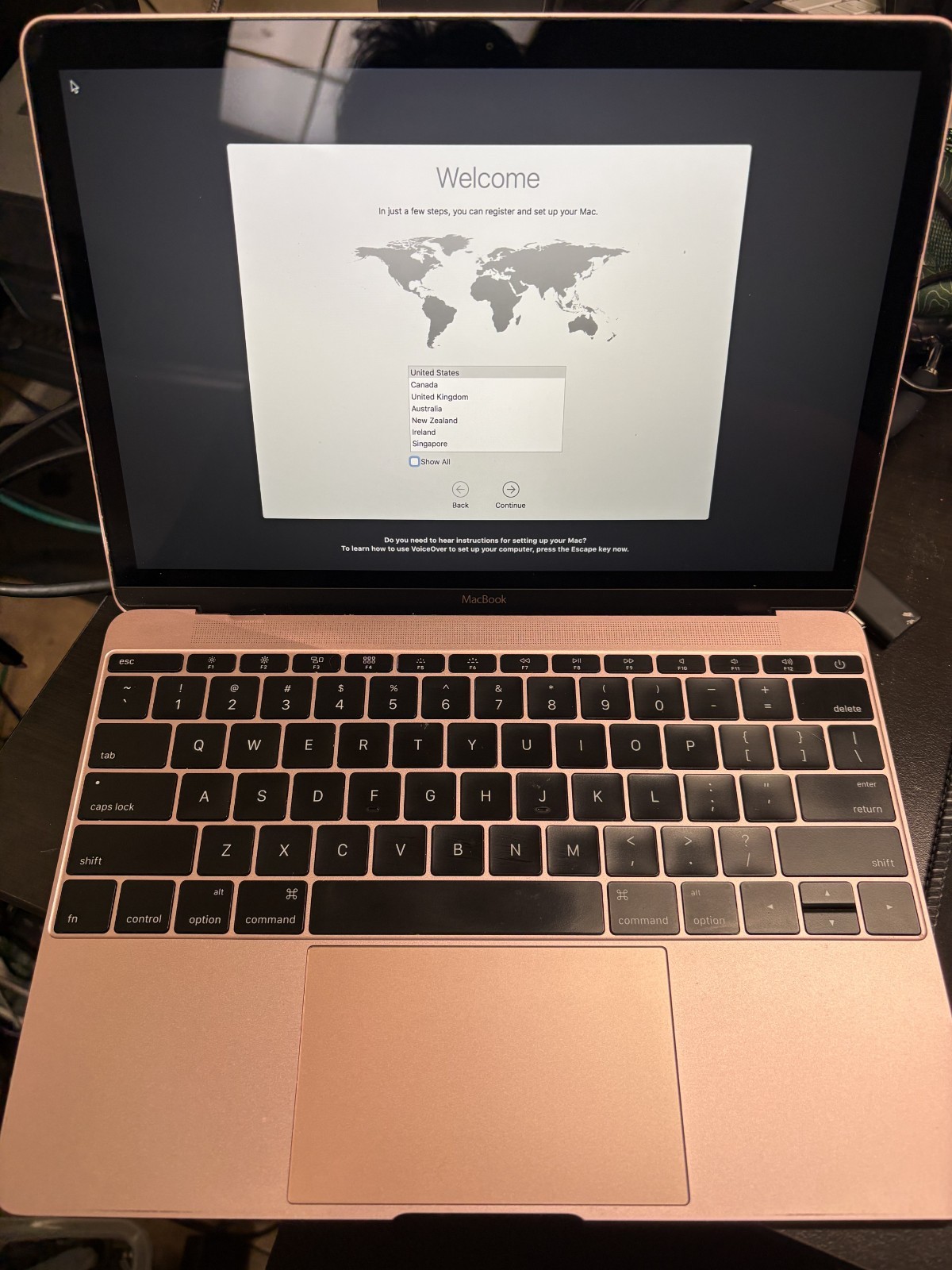 2016 Apple MacBook 12" Intel m3 1.3GHz 8GB RAM 256GB SSD Rose Gold A1534