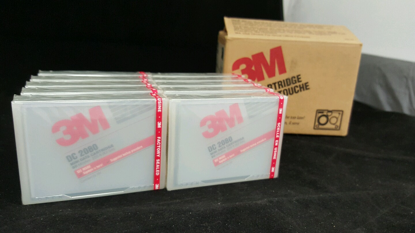 3M DC-2080 MINI DATA CARTRIDGE 80MB 205ft (62.5m) 10x in Box