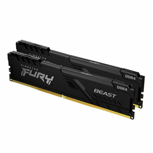 Kingston FURY Beast 32GB (2 x 16GB) PC4-28800 (DDR4-3600) UDIMM Memory -...