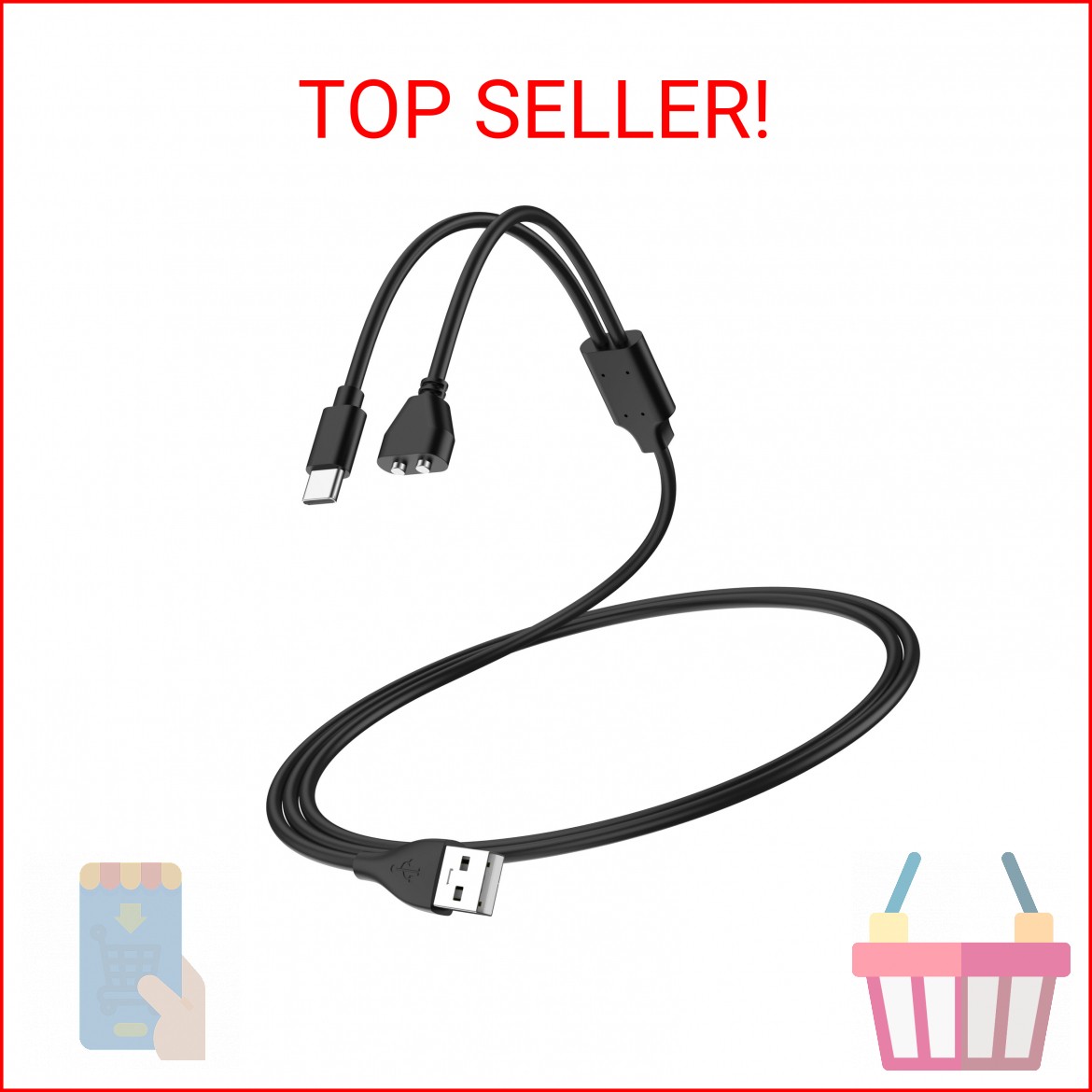 Vanjua Charger for Delupet/Yawpet/Jugbow Dog Training Collar and Remote, 2-in-1