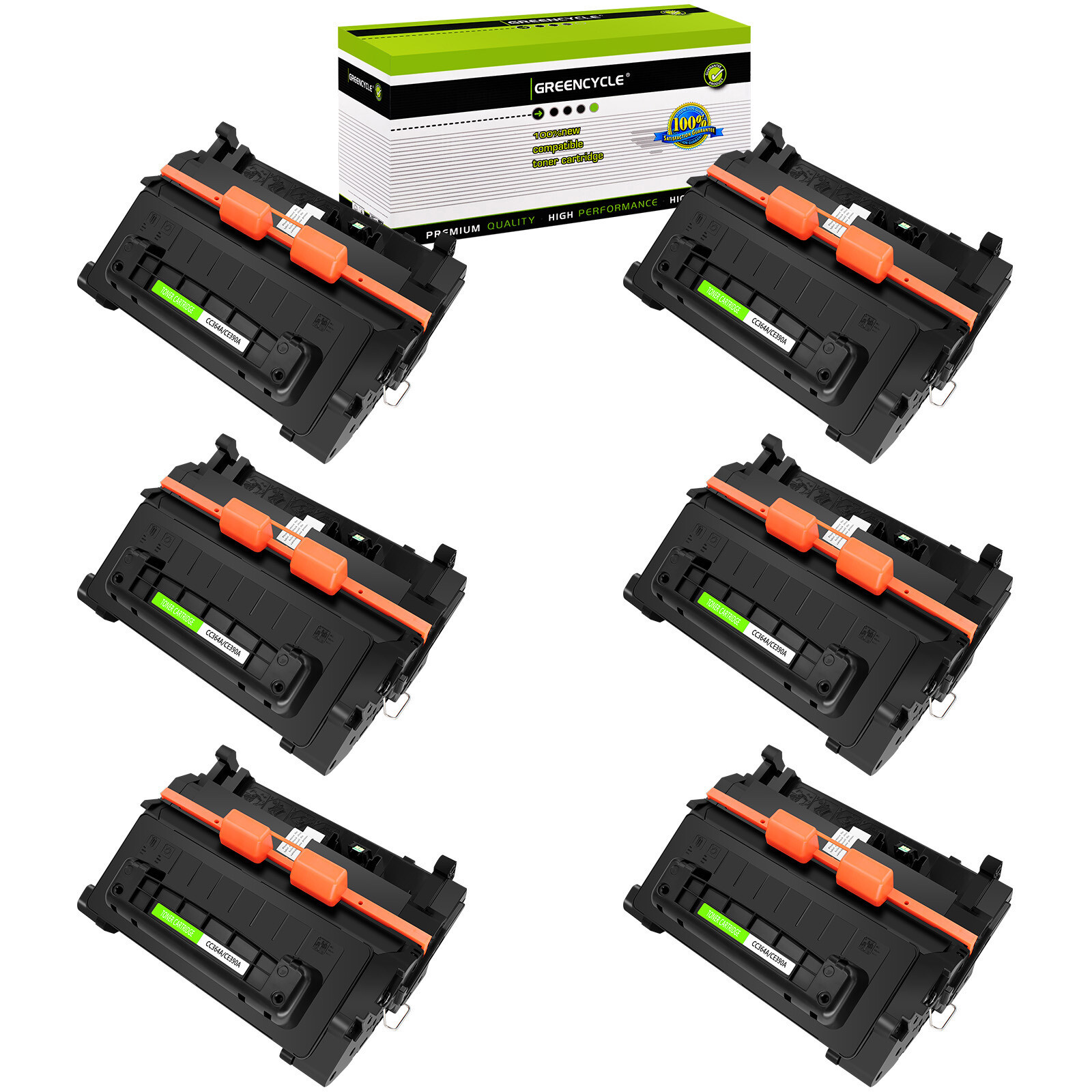 6PK High Yield CC364A Toner Cartridge For HP LaserJet P4014 P4015 P4515 P4015dn