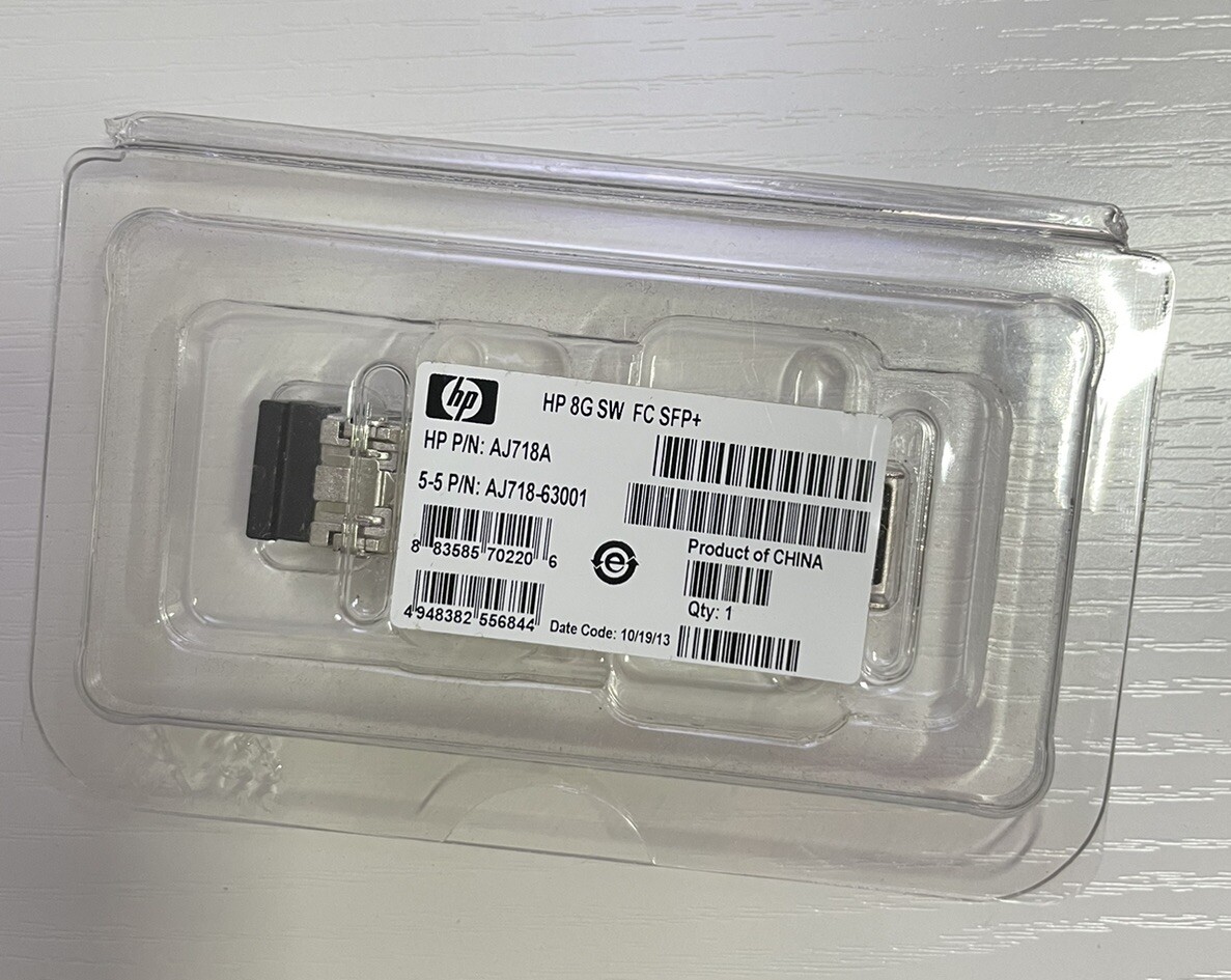 HP AJ718A AJ718A-63001 8Gb SW FC SFP+  2 Pack Brand New