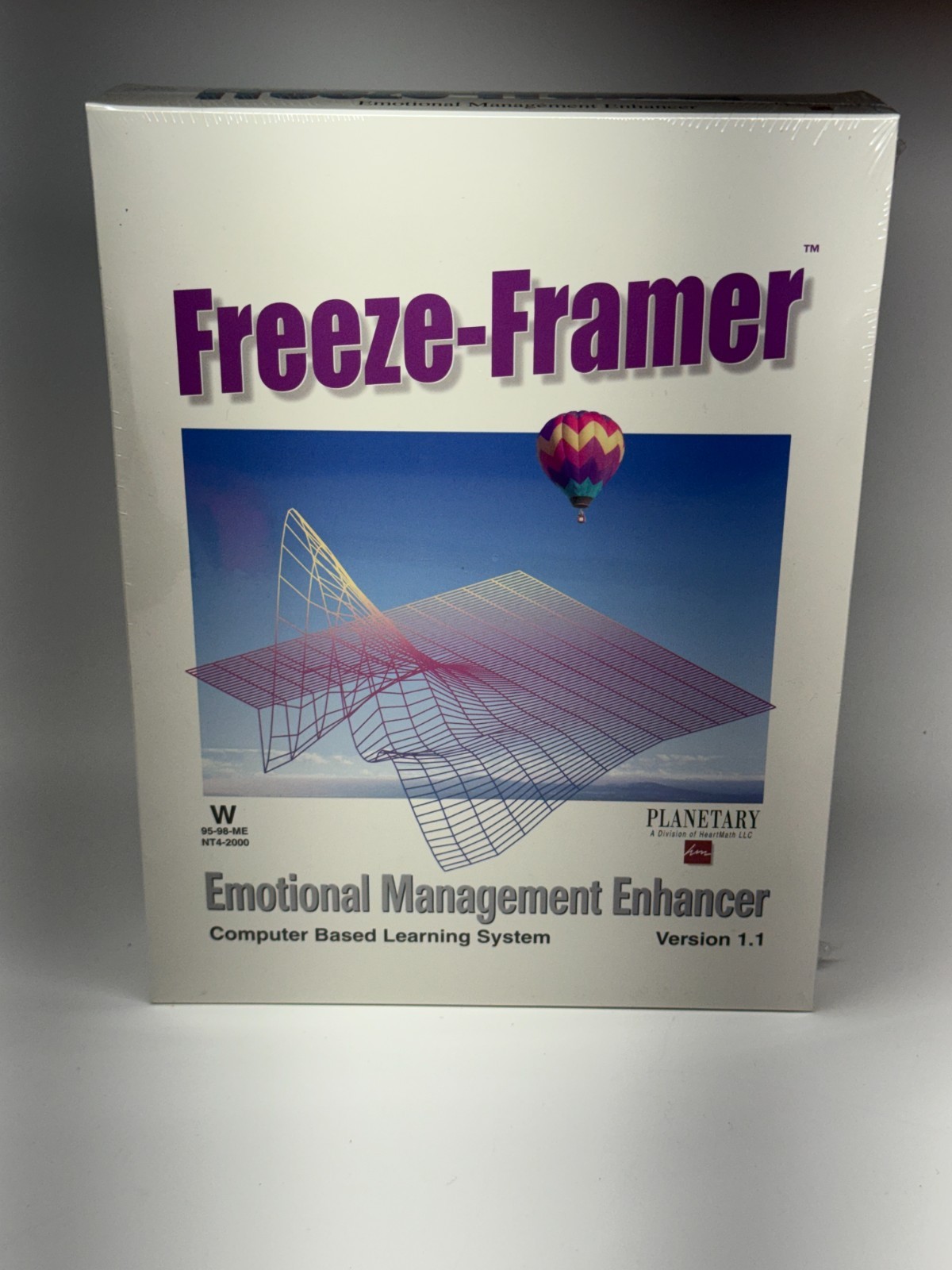 Vtg Big Box Freeze-Framer Emotional Management Enhancer 1 PC Planetary HeartMath