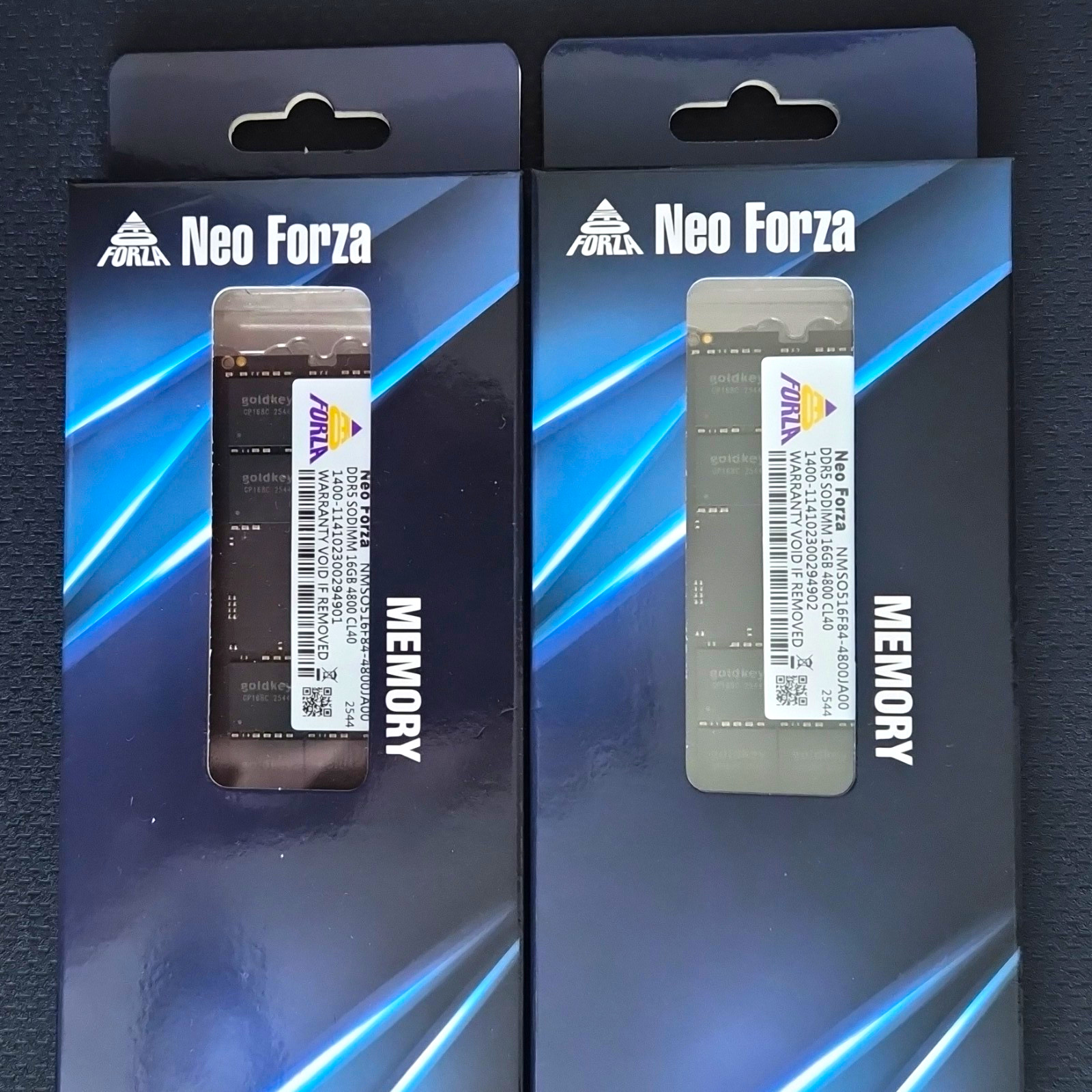 32GB (2x16GB) DDR5-4800 SO-DIMM New 262-Pin Non-ECC Neo Forza Lifetime Warranty&