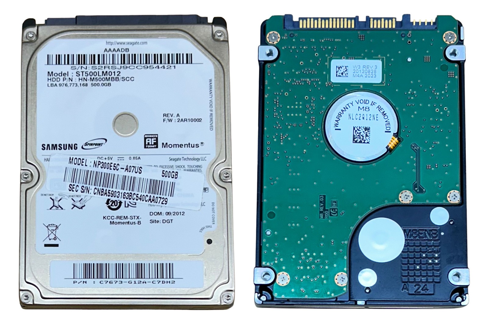 Samsung ST500LM012 (500GB) SATA Hard Disk Drive (2.5")