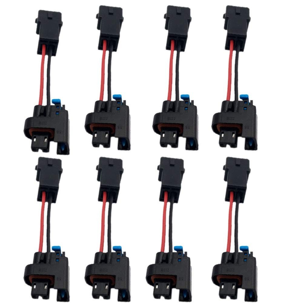 8PCS for Compatible with LQ4 LQ9 4.8 5.3 6.0 Injectors into LS1 LT1 EV1