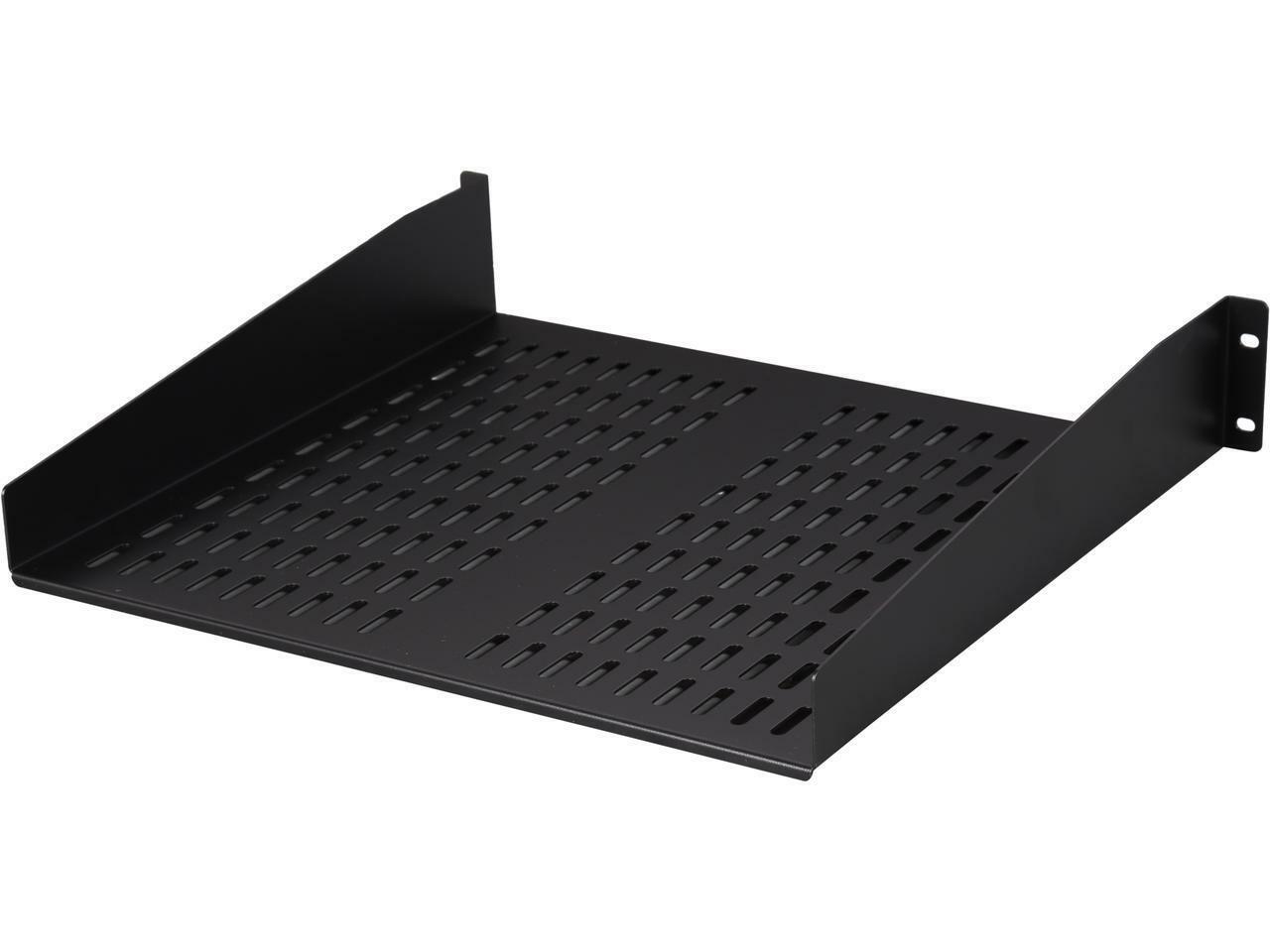 StarTech.com CABSHELFV 2U 16 in Universal Vented Rack Mount Cantilever Shelf - F