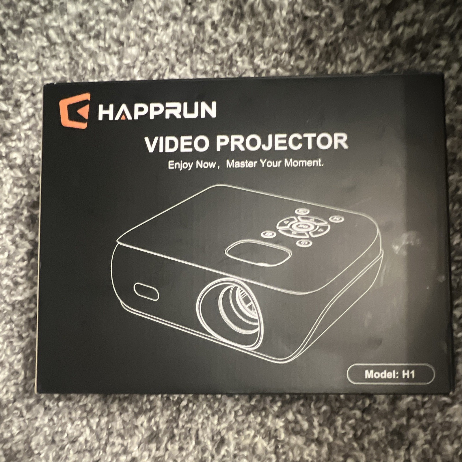 HAPPRUN H1 LCD Projector Native 1080p 250 ANSI Bluetooth 5.1 4K HDMI USB